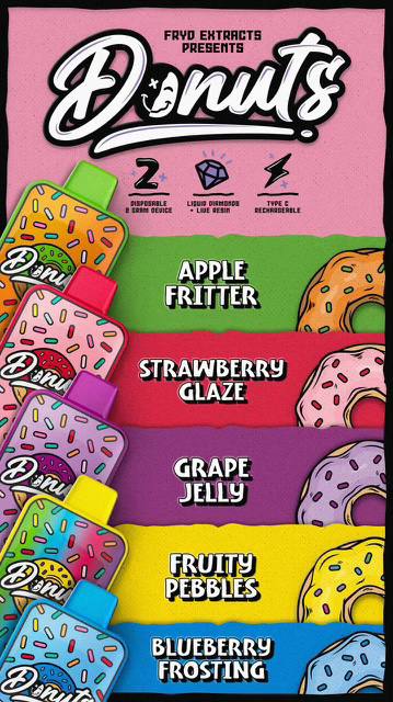 FRYD DONUTS FLAVOR ( MIXED BOX ) - FRYD CARTS